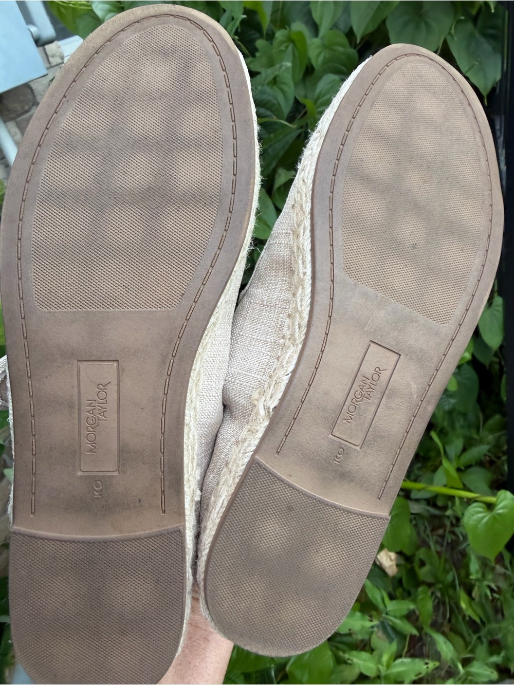 Morgan Taylor Linen-Textured Mary Jane Flats in Natural - Picture 3 of 12